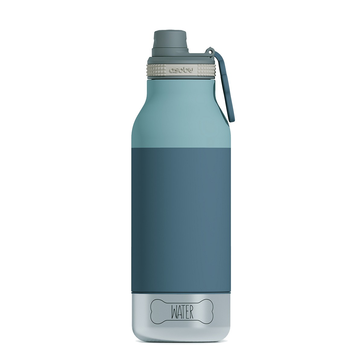 Asobu Buddy Dog Food And Water Bottle 1L Pastel Blue